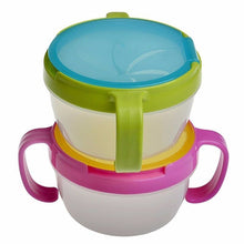 Load image into Gallery viewer, Baby Toddler Feeding Bowl Dinnerware Snack Biscuits Food Keeper Children Spill Proof Double Handle Cup Container Traveling
